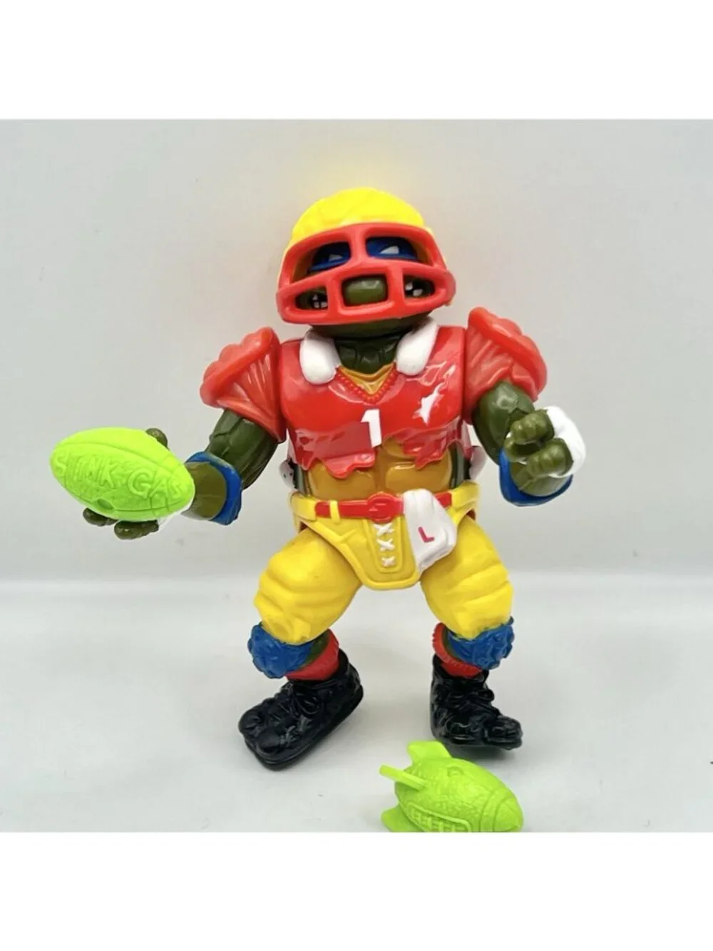 1991 TMNT Teenage Mutant Ninja Turtles TD Tossin Leo Figure Almost Complete